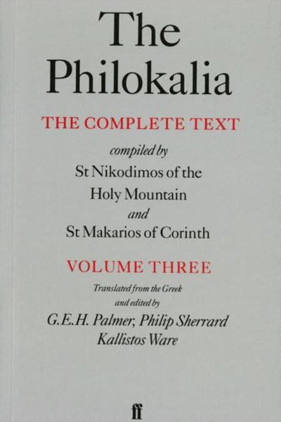 The Philokalia: Volume 3