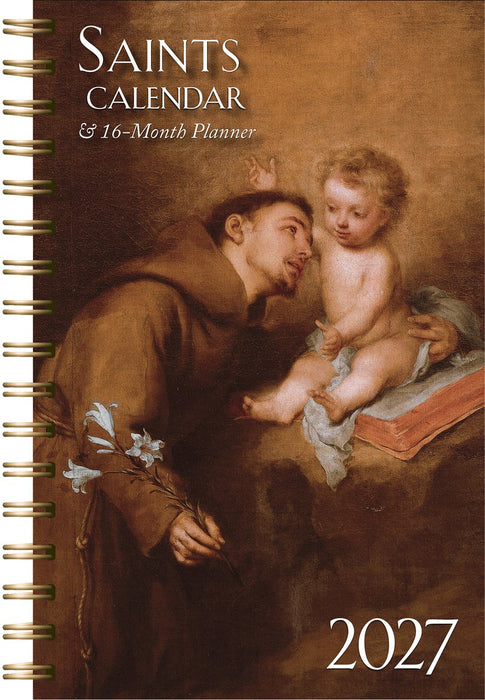 2027 Saints Calendar and Planner, cover