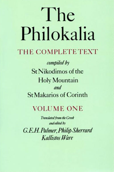 The Philokalia: Volume 1